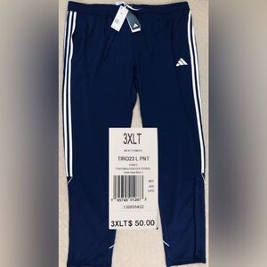 NEW..MEN TALL-3XL ADIDAS TIRO23 LEAGUE PANTS (NAVY BLUE)